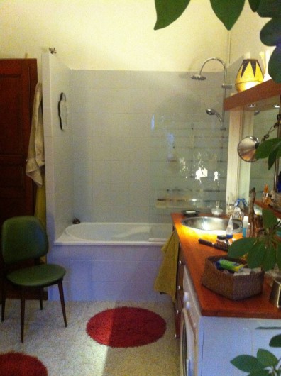 Location de vacances - Appartement à L'Île-Rousse - SALLE DE BAINS
(toilettes séparés)