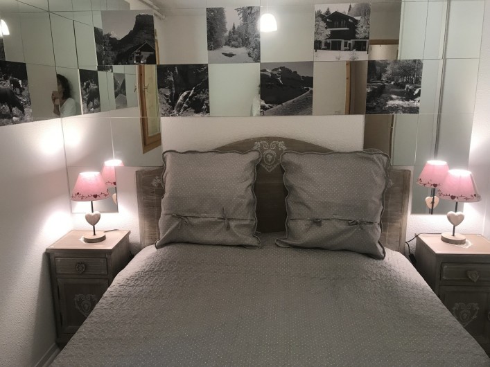 Location de vacances - Appartement à Samoëns - Chambre lit king size