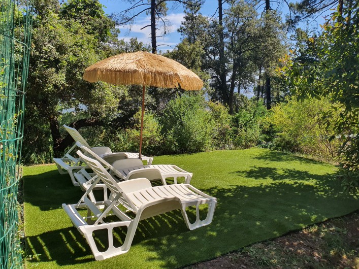 Location de vacances - Bungalow - Mobilhome à Cannes - Solarium