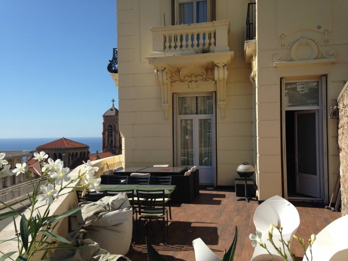 Location de vacances - Appartement à Monaco-Ville - la terrasse du gd appartement