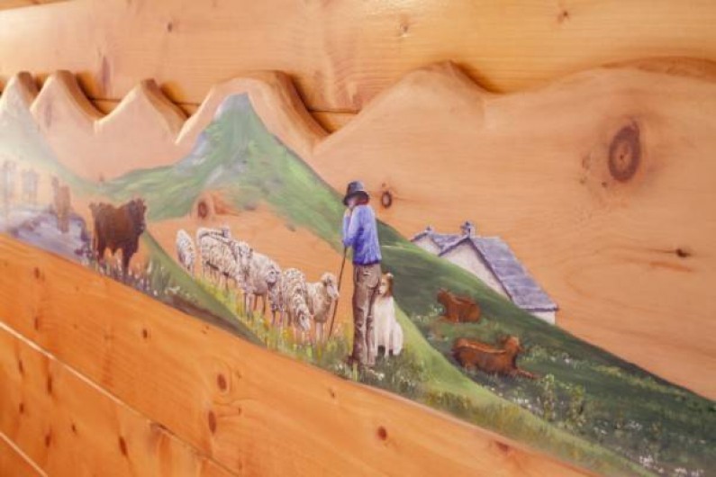 Location de vacances - Appartement à Pralognan-la-Vanoise - L'emmontagnée,  peinte par une artisan de Pralognan