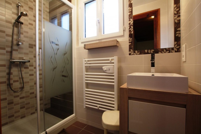 Location de vacances - Gîte à Saint-Étienne-de-Baïgorry - salle d'eau à l'étage avec wc séparé