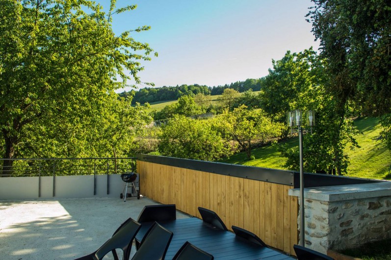 Location de vacances - Gîte à Essômes-sur-Marne - la terrasse   vue sur le vignoble champenois