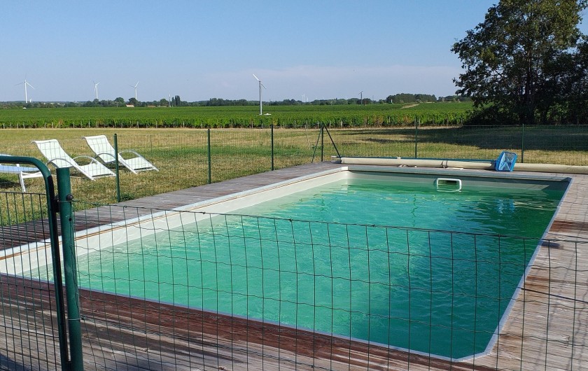 Location de vacances - Chambre d'hôtes à Brinay - piscine d'été