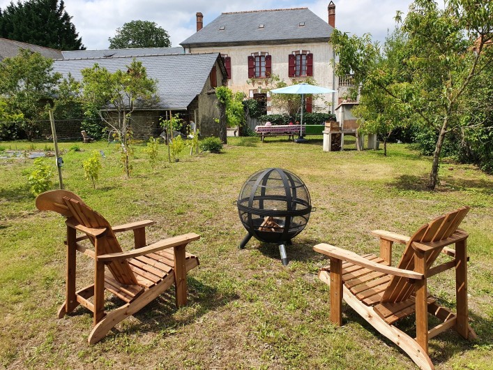 Location de vacances - Gîte à Bordères-sur-l'Échez - Vue du gîte depuis le jardin