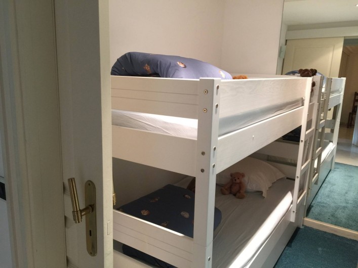 Location de vacances - Appartement à Cannes - Chambre avec deux lits superposés