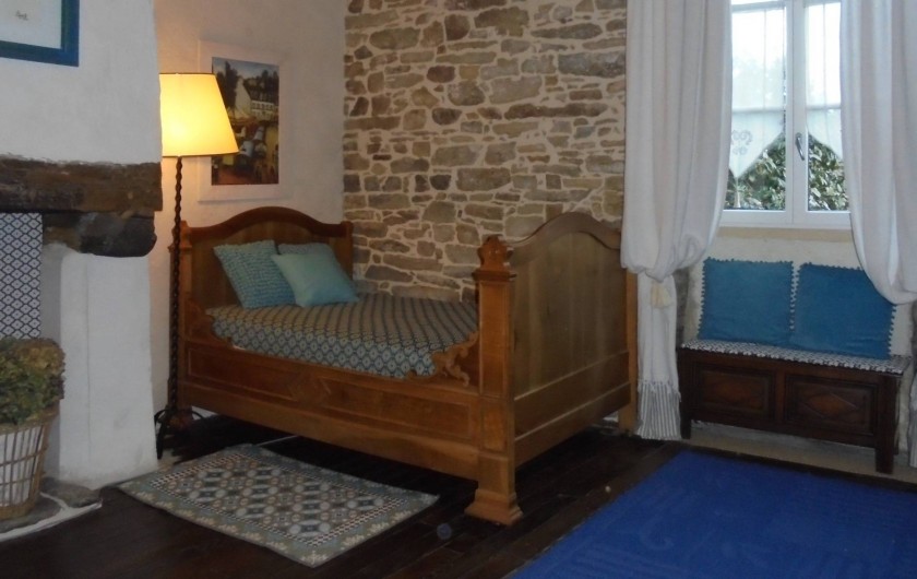 Location de vacances - Gîte à Melgven - La chambre au premier côté lit simple 120 x 190