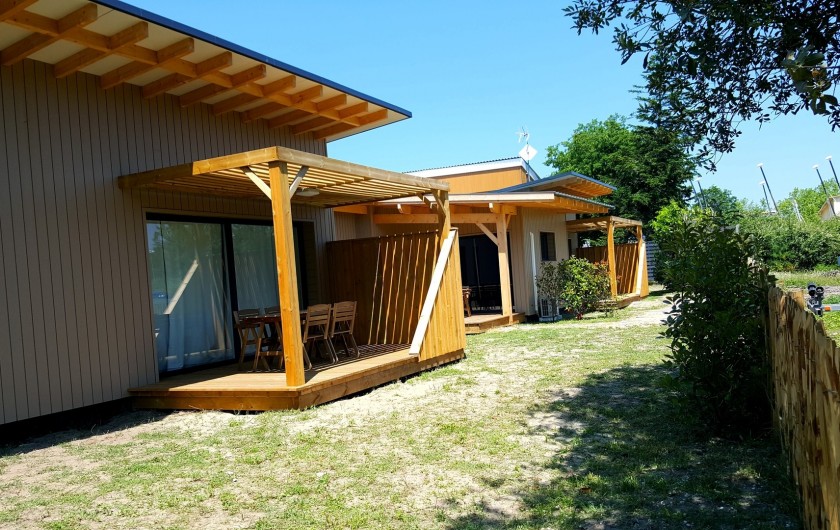 Location de vacances - Appartement à Biscarrosse - Appartement MERMOZ avec sa terrasse privative vue sur le petit port