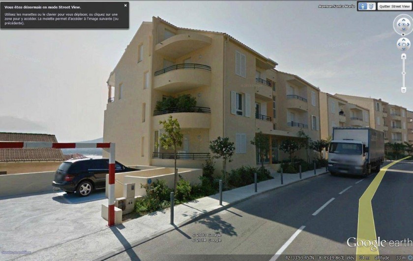 Location de vacances - Appartement à Calvi - Accès Avenue Santa Maria