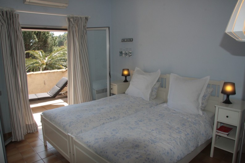 Location de vacances - Villa à Sainte-Maxime - Chambre bleue