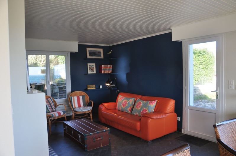 Location de vacances - Maison - Villa à Sauzon - salon cheminée