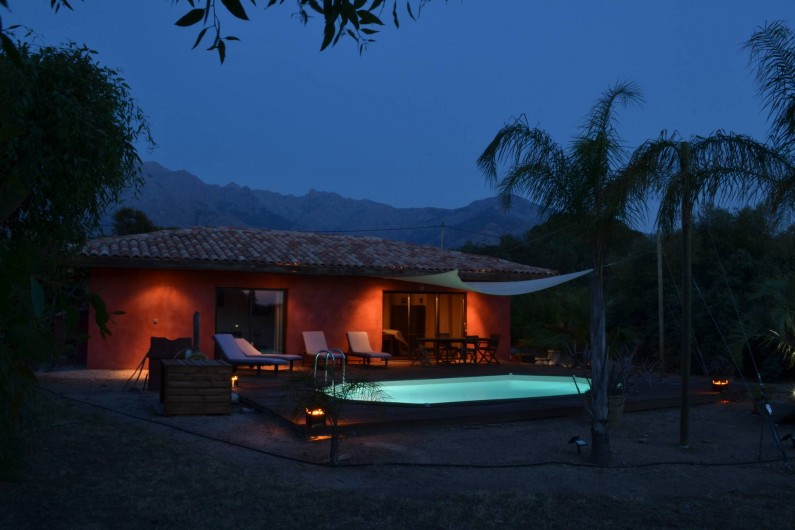 Location de vacances - Villa à Montegrosso - Ambiance de nuit