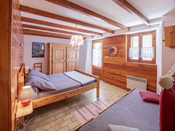 Location de vacances - Appartement à Saint-Véran - Chambre lit à 2 places