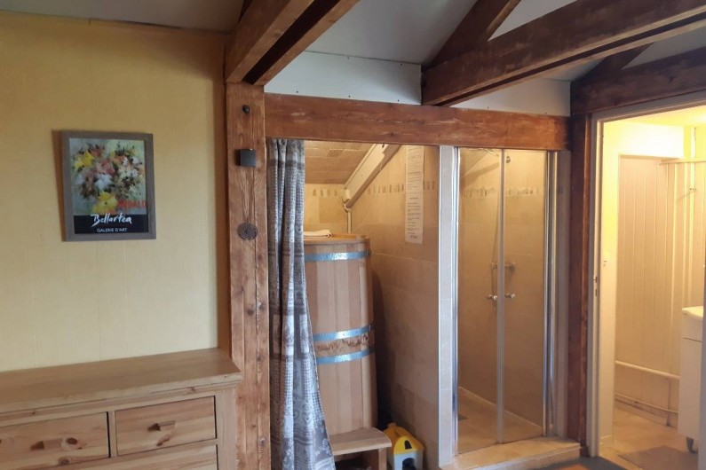 Location de vacances - Chalet à Ustou - sauna sibérien + douche dans chambre 1