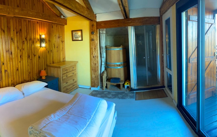 Location de vacances - Chalet à Ustou - chambre 1 à l'étage (1 lit de 140)