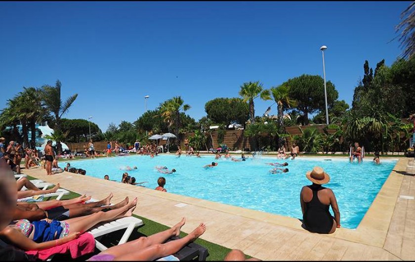 Location de vacances - Camping à Le Barcarès - Notre piscine de 10/20m sera parfaite pour se rafraîchir !