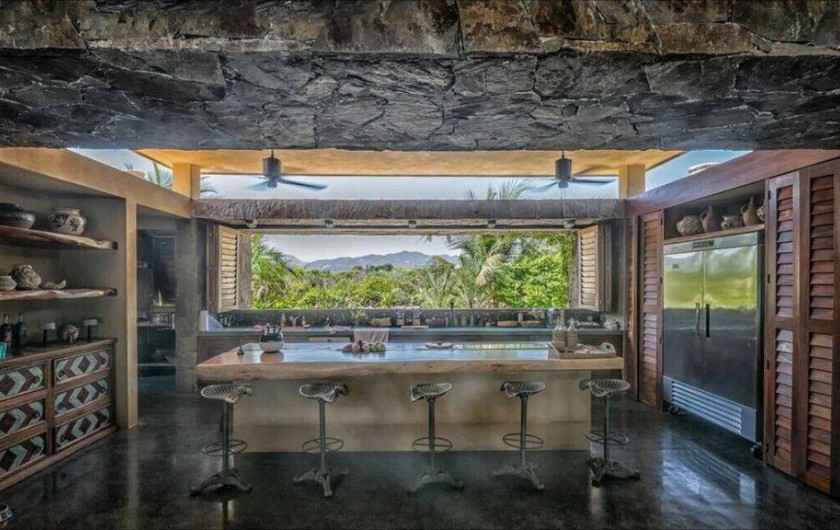 Location de vacances - Chambre d'hôtes à Puerto Escondido - Vue de la cuisine