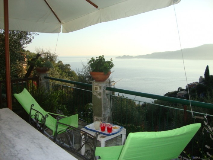 Location de vacances - Villa à Zoagli - Terrasse aperitif panoramique