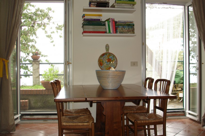 Location de vacances - Villa à Zoagli - Salle a manger pres des terrasses