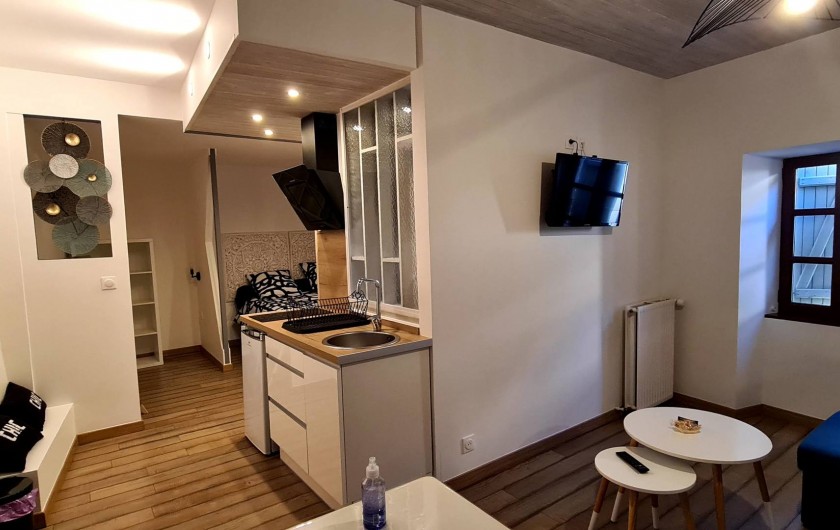 Location de vacances - Appartement à Saint-Montan - Sejour kitchenette