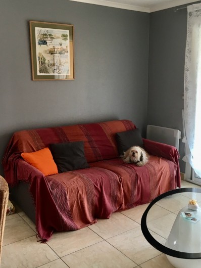 Location de vacances - Appartement à Valras-Plage - Canapé lit type Rapido couchage 140